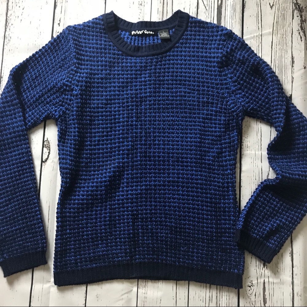 Planet Gold Navy and blue sweater - Juniors XL